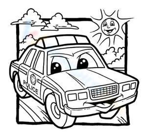 Cartoon Police Car