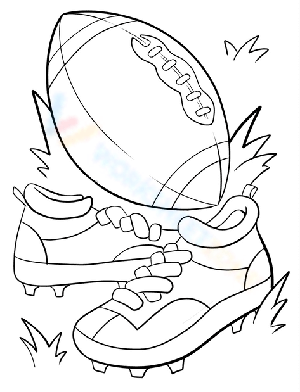 Football Ball and Shoes