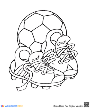 Soccer Shoes And The Ball