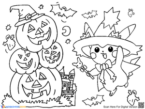 Pikachu Witch Halloween