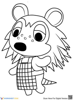 Animal Crossing Coloring Page:  Maple