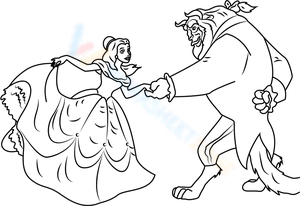Belle dancing with the Beast