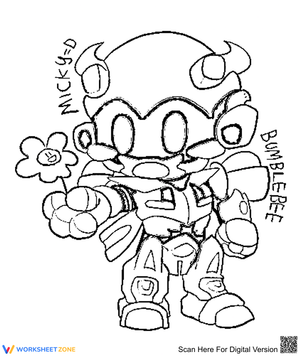 Chibi Cartoon Bumblebee