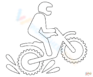 Cartoon Dirt Bike Worksheet: Fun