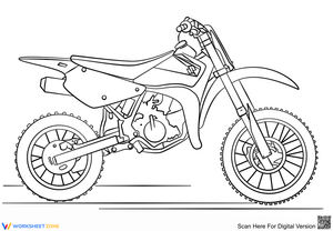 Suzuki Dirt Bike Fun Worksheet
