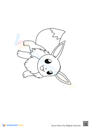 Cute Fox-Themed Coloring Page