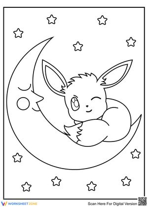 Eevee with moon