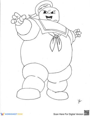 Ghostbuster Worksheet: Cartoon Fun