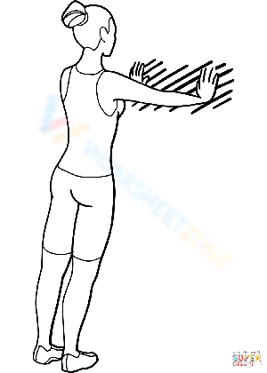 Woman is doing exercise