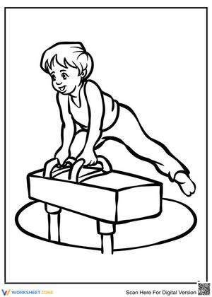 Smiley Gymnastic Worksheet: Fun Exercises