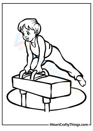 Smiley Gymnastic Worksheet: Fun Exercises