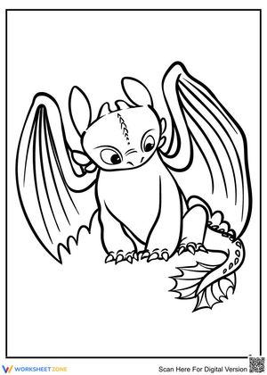 Toothless Coloring Fun