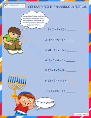 Hanukkah Festival Preparation Worksheet