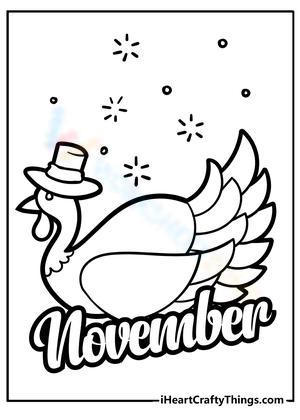 November Turkey Activity Worksheet