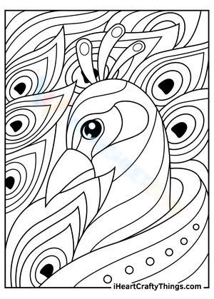 Beautiful Peacock Worksheet for Creative Kids