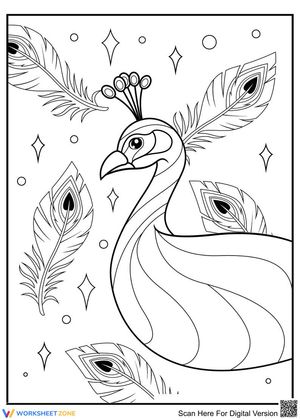 Magnificent Peacock Art: An Educational Worksheet