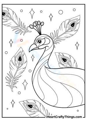Magnificent Peacock Art: An Educational Worksheet