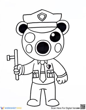 Cute Piggy Illustration for Kids' Activities