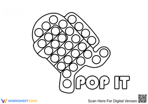 Pop It Coloring Page