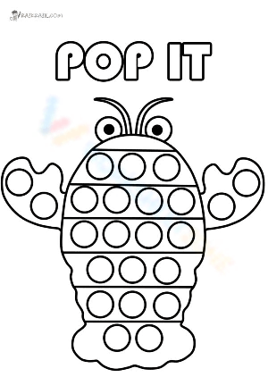 Crab Pop It: A Fun Sensory Art Activity
