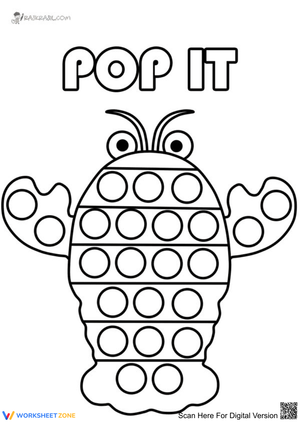 Crab Pop It: A Fun Sensory Art Activity