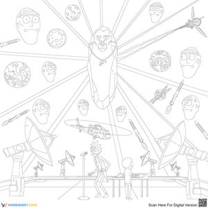 Rick and Morty Coloring Page | Essential Printable