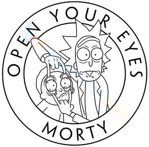 Rick and Morty Open Your Eyes Coloring Page