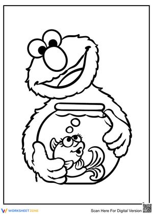 Elmo and the fish