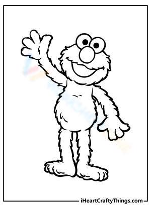 Waving Elmo