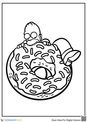  Homer Simpson with donut