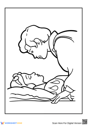 Snow White and the Prince Coloring Page