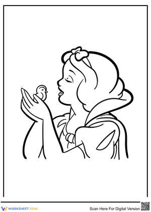 Printable Snow White Coloring Page | Grade K-2 Ready