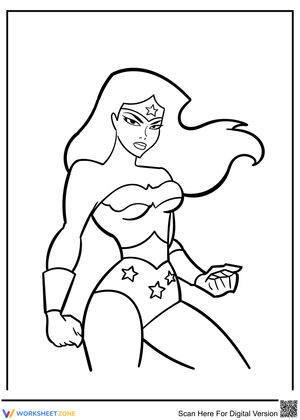 Serious Wonder Woman Art: A Hero's Focus