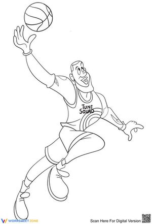LeBron James Coloring Page