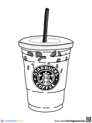 Starbucks Coloring Page: Coffee Time Fun