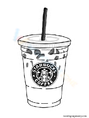 Starbucks Coloring Page: Coffee Time Fun