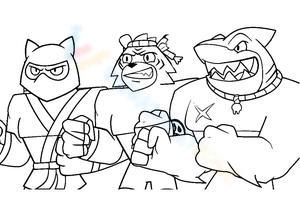 Funny Heroes Themed Worksheet