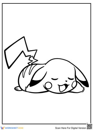 Sleeping pikachu