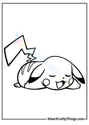 Sleeping pikachu