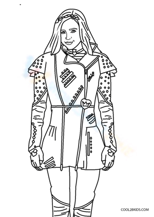 Disney Evie from Descendants Worksheet