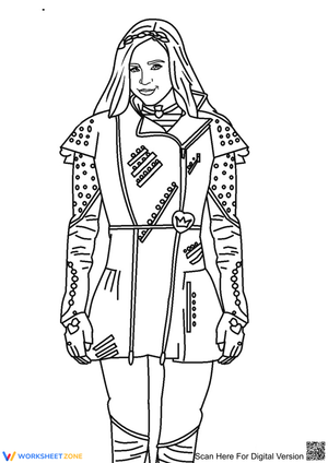 Disney Evie from Descendants Worksheet