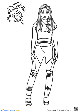 Beautiful Mal: Descendants Worksheet