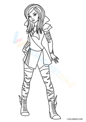 Descendants Coloring Page: Mal 