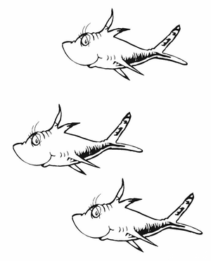 One Fish Two Fish Coloring Page | Essential Dr. Seuss