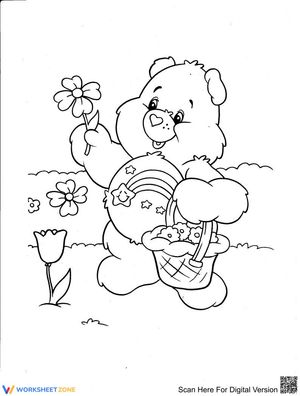 Care bear in the garden