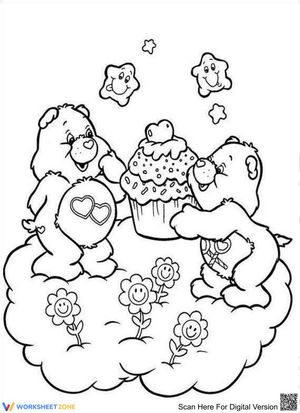 Care bear and cake