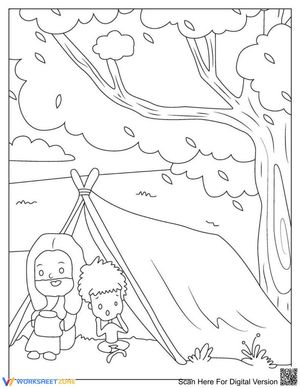 Camping in the forest