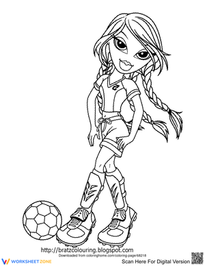 Sporty Bratz Coloring Page | Essential Grade K-2 Art