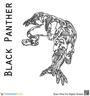 Heroic Black Panther Printable Worksheet