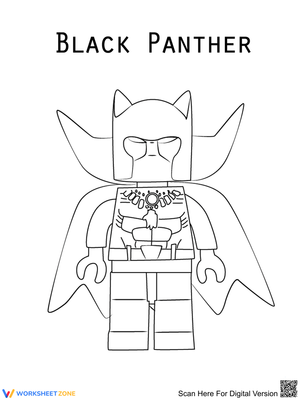 Lego Black Panther Fun Worksheet